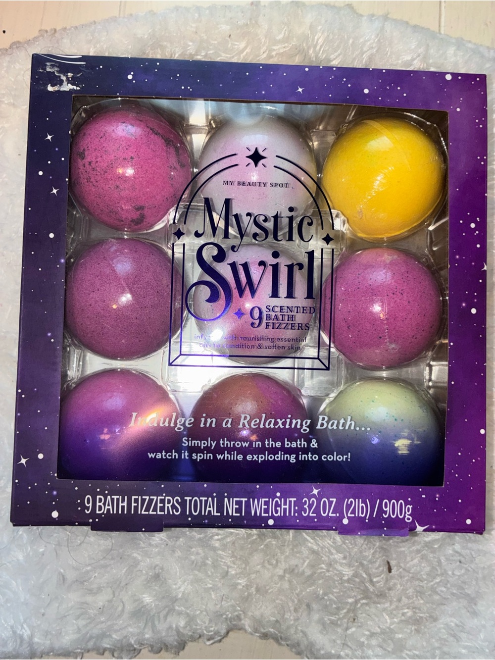 Mystic Swirl Scented Bath Fizzers - Assorted Colors